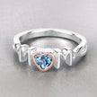 0.52 Carat Genuine Swiss Blue Topaz .925 Sterling Silver Ring - Rings - Custom Crafting Alliance, LLC