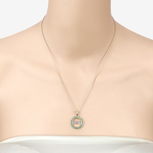 0.54 Carat Genuine Emerald .925 Sterling Silver Pendant - Pendants - Custom Crafting Alliance, LLC