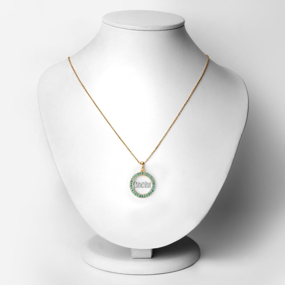 0.54 Carat Genuine Emerald .925 Sterling Silver Pendant - Pendants - Custom Crafting Alliance, LLC