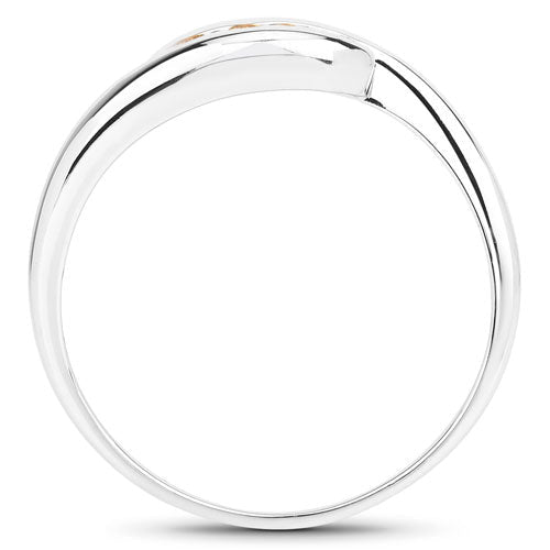 0.55 Carat Genuine Citrine .925 Sterling Silver Ring - Rings - Custom Crafting Alliance, LLC