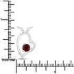 0.60 Carat Genuine Garnet .925 Sterling Silver Necklace - Necklaces - Custom Crafting Alliance, LLC
