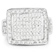 0.61 Carat Genuine White Diamond .925 Sterling Silver Ring - Rings - Custom Crafting Alliance, LLC