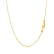 14k Yellow Gold Diamond-Cut Bead Chain 1.2mm