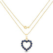 0.64 Carat Genuine Blue Sapphire 10K Yellow Gold Pendant - Pendants - Custom Crafting Alliance, LLC