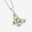 0.64 Carat Genuine Peridot .925 Sterling Silver Pendant - Pendants - Custom Crafting Alliance, LLC