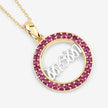 0.64 Carat Genuine Ruby .925 Sterling Silver Pendant - Pendants - Custom Crafting Alliance, LLC