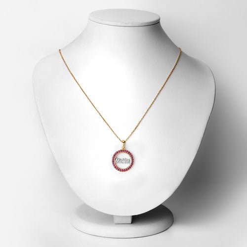 0.64 Carat Genuine Ruby .925 Sterling Silver Pendant - Pendants - Custom Crafting Alliance, LLC