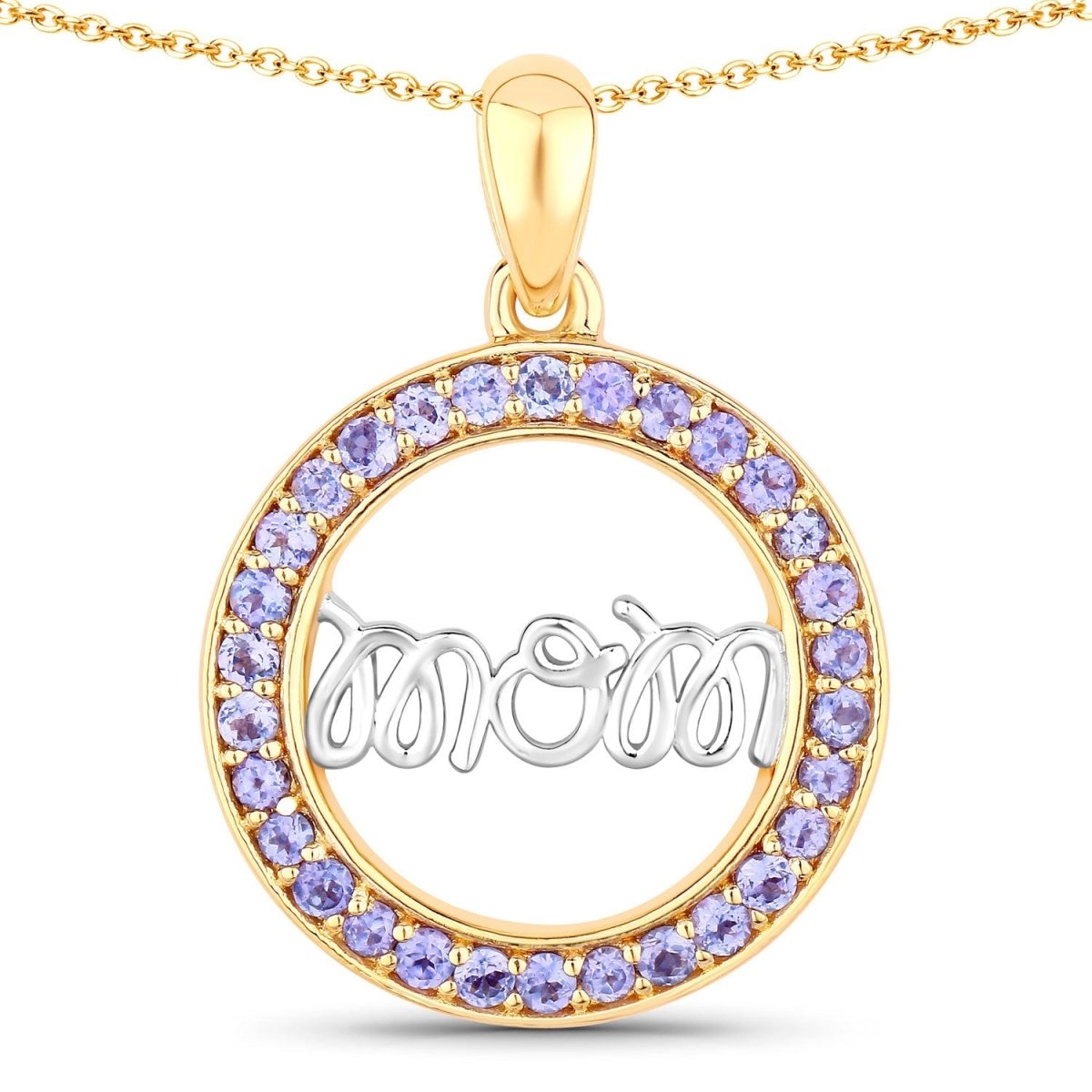 0.64 Carat Genuine Tanzanite .925 Sterling Silver Pendant - Pendants - Custom Crafting Alliance, LLC