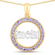 0.64 Carat Genuine Tanzanite .925 Sterling Silver Pendant - Pendants - Custom Crafting Alliance, LLC