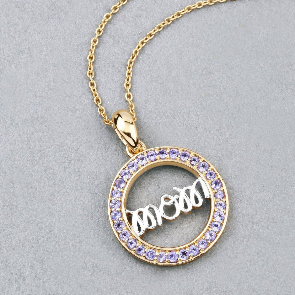 0.64 Carat Genuine Tanzanite .925 Sterling Silver Pendant - Pendants - Custom Crafting Alliance, LLC