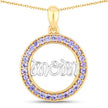 0.64 Carat Genuine Tanzanite .925 Sterling Silver Pendant - Pendants - Custom Crafting Alliance, LLC