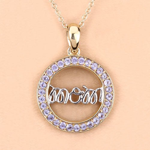 0.64 Carat Genuine Tanzanite .925 Sterling Silver Pendant - Pendants - Custom Crafting Alliance, LLC