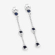 0.66 Carat Genuine Blue Sapphire .925 Sterling Silver Earrings - Earrings - Custom Crafting Alliance, LLC