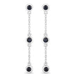0.66 Carat Genuine Blue Sapphire .925 Sterling Silver Earrings - Earrings - Custom Crafting Alliance, LLC