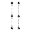 0.66 Carat Genuine Blue Sapphire .925 Sterling Silver Earrings - Earrings - Custom Crafting Alliance, LLC