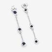 0.66 Carat Genuine Blue Sapphire .925 Sterling Silver Earrings - Earrings - Custom Crafting Alliance, LLC