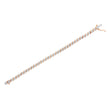 14K Rose Gold Plated .925 Sterling Silver 1/4 Cttw Diamond Round Miracle Plate and 