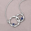 0.70 Carat Genuine Blue Sapphire .925 Sterling Silver Pendant - Pendants - Custom Crafting Alliance, LLC