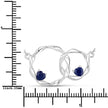 0.70 Carat Genuine Blue Sapphire .925 Sterling Silver Pendant - Pendants - Custom Crafting Alliance, LLC