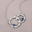 0.70 Carat Genuine Blue Sapphire .925 Sterling Silver Pendant - Pendants - Custom Crafting Alliance, LLC
