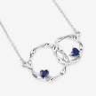 0.70 Carat Genuine Blue Sapphire .925 Sterling Silver Pendant - Pendants - Custom Crafting Alliance, LLC
