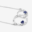 0.70 Carat Genuine Blue Sapphire .925 Sterling Silver Pendant - Pendants - Custom Crafting Alliance, LLC