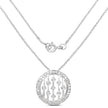 0.53 Carat Genuine White Diamond .925 Sterling Silver Pendant
