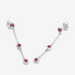 0.78 Carat Genuine Ruby .925 Sterling Silver Earrings - Earrings - Custom Crafting Alliance, LLC