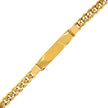 14k Yellow Gold Men's ID Cuban Chain Bracelet