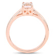 0.70 Carat Genuine Morganite .925 Sterling Silver Ring
