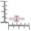 0.80 Carat Genuine Pink Sapphire and White Diamond 14K Yellow Gold Ring - Rings - Custom Crafting Alliance, LLC