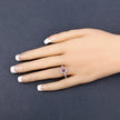 0.80 Carat Genuine Pink Sapphire and White Diamond 14K Yellow Gold Ring - Rings - Custom Crafting Alliance, LLC