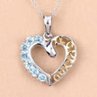 0.84 Carat Genuine Swiss Blue Topaz .925 Sterling Silver Pendant - Pendants - Custom Crafting Alliance, LLC
