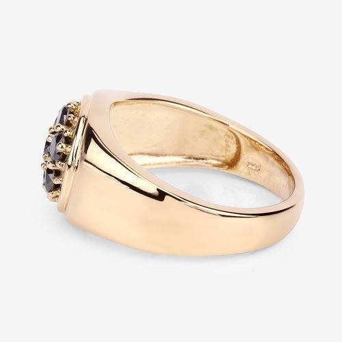 0.91 Carat Genuine Black Diamond .925 Sterling Silver Ring - Rings - Custom Crafting Alliance, LLC