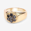 0.91 Carat Genuine Black Diamond .925 Sterling Silver Ring - Rings - Custom Crafting Alliance, LLC