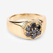 0.91 Carat Genuine Black Diamond .925 Sterling Silver Ring - Rings - Custom Crafting Alliance, LLC