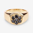 0.91 Carat Genuine Black Diamond .925 Sterling Silver Ring - Rings - Custom Crafting Alliance, LLC
