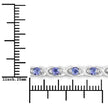 0.91 Carat Genuine Tanzanite .925 Sterling Silver Bracelet - Bracelets - Custom Crafting Alliance, LLC