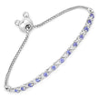 0.91 Carat Genuine Tanzanite .925 Sterling Silver Bracelet - Bracelets - Custom Crafting Alliance, LLC