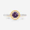 0.92 Carat Genuine Ruby and White Diamond 14K Yellow Gold Ring - Rings - Custom Crafting Alliance, LLC