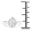 14K White Gold 0.64 Carat Genuine White Diamond Ring