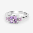 0.96 Carat Genuine Pink Sapphire .925 Sterling Silver Ring - Rings - Custom Crafting Alliance, LLC