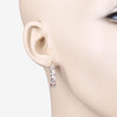 0.98 Carat Genuine Morganite and White Topaz .925 Sterling Silver Earrings - Earrings - Custom Crafting Alliance, LLC