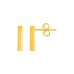 Bar Post Earrings in 14k Yellow Gold