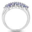 2.03 Carat Genuine Tanzanite .925 Sterling Silver Ring