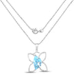 10.58 Carat Genuine Swiss Blue Topaz .925 Sterling Silver Pendant