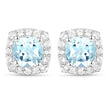 4.62 Carat Genuine Blue Topaz and White Topaz .925 Sterling Silver 3 Piece Jewelry Set (Ring, Earrings, and Pendant w/ Chain)