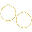 14k Yellow Gold Polished Hoop Earrings (55 mm)
