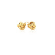 10k Yellow Gold Love Knot Stud Earrings