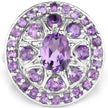 2.67 Carat Genuine Amethyst .925 Sterling Silver Ring